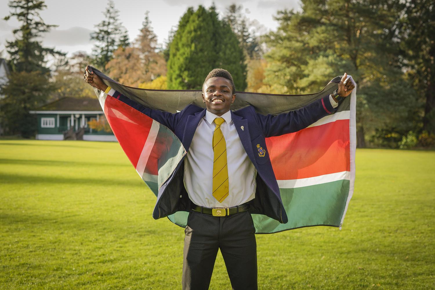 Kenya’s national football squad signs Strathallan student