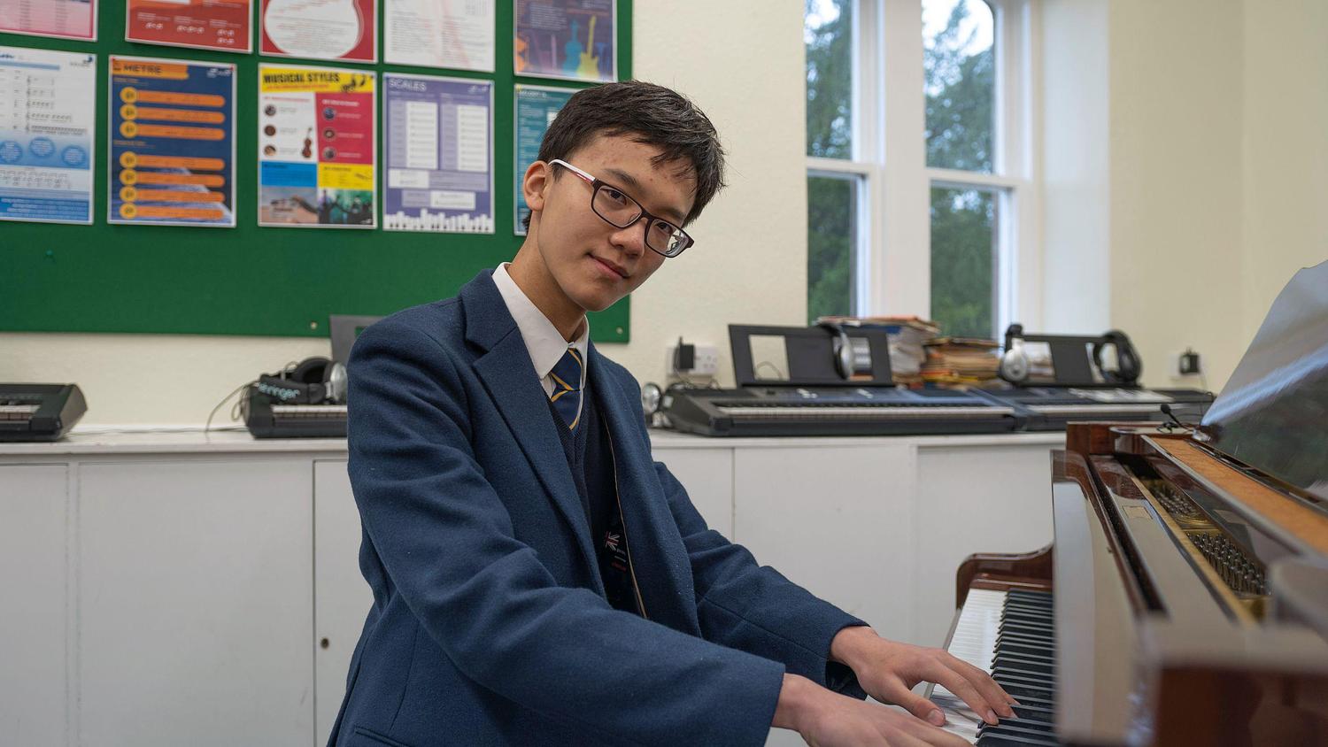 William L crowned Strathallan’s Young Musician of the Year 2022