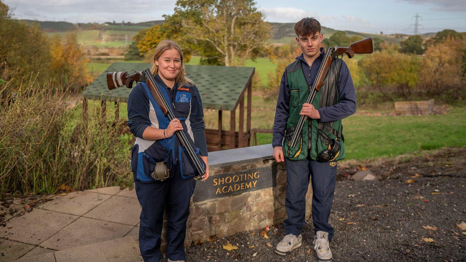 Champion Shooters Alasdair and Molly Secure Spots on Olympic Trap Pathway