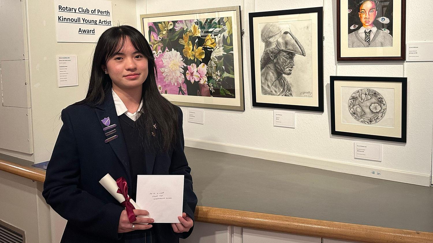 Strathallan student picks up Perthshire's Senior Young Artist of the Year Award