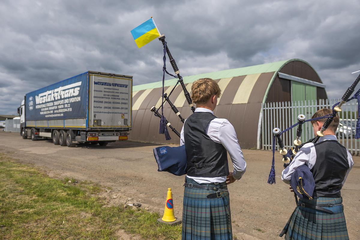 Strathallan Pupils Help Mark Milestone in Humanitarian Aid for Ukraine