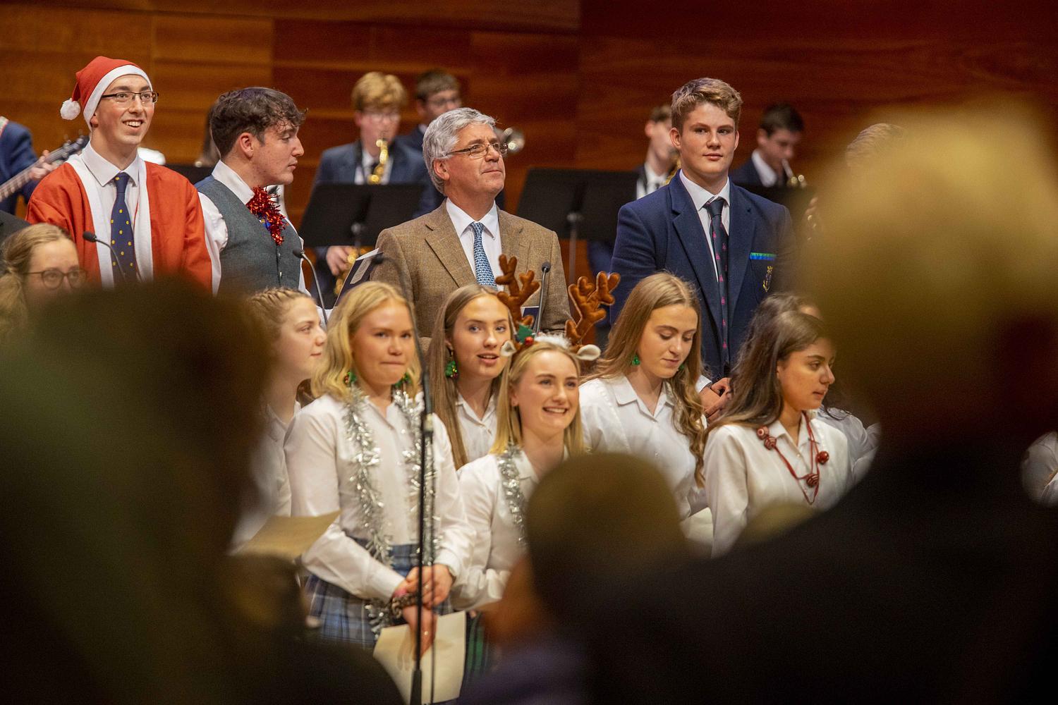 Music students raise spirits and funds with carols and showcase