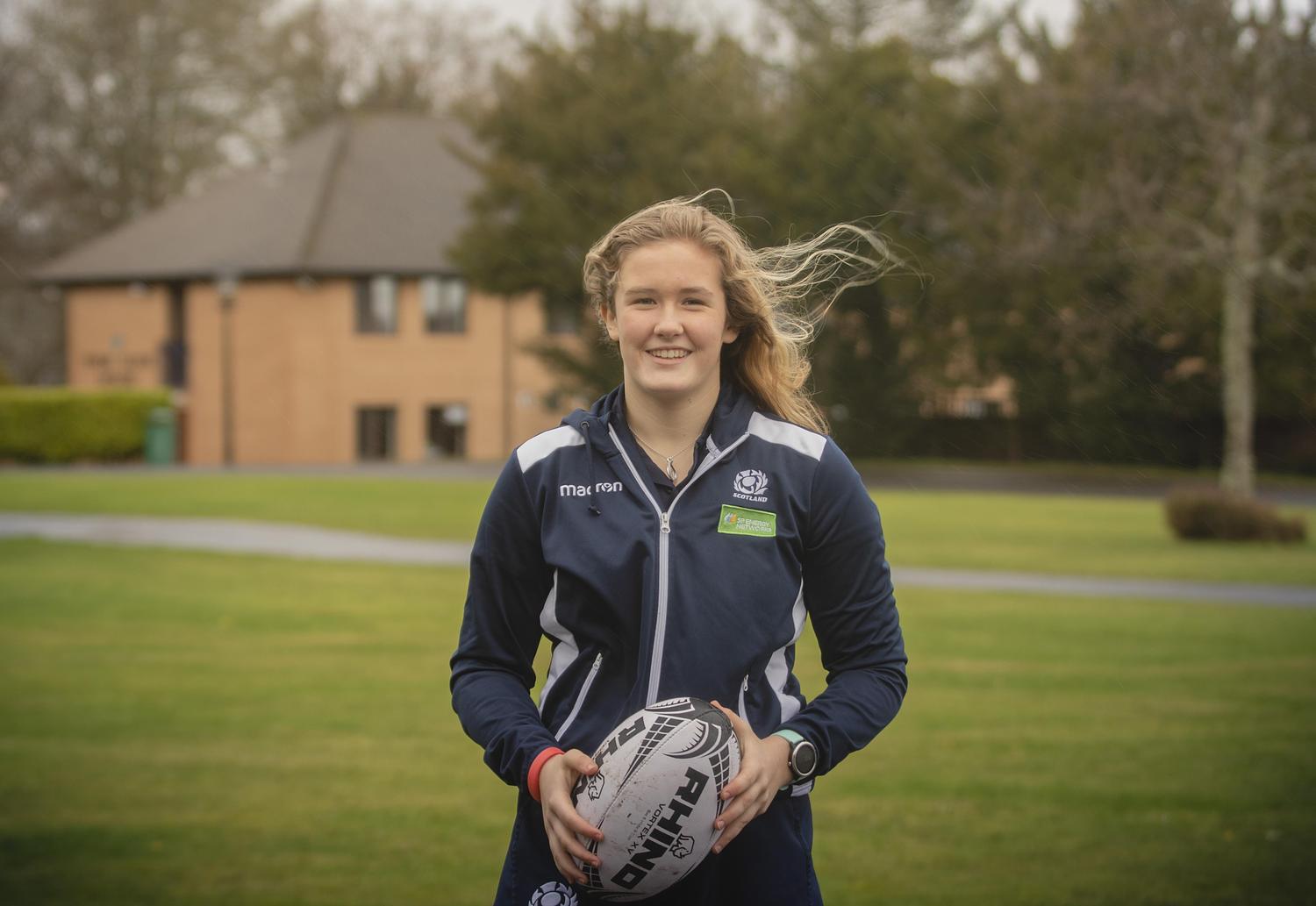 Charlotte G thankful for Scottish Futures U18 rugby squad 