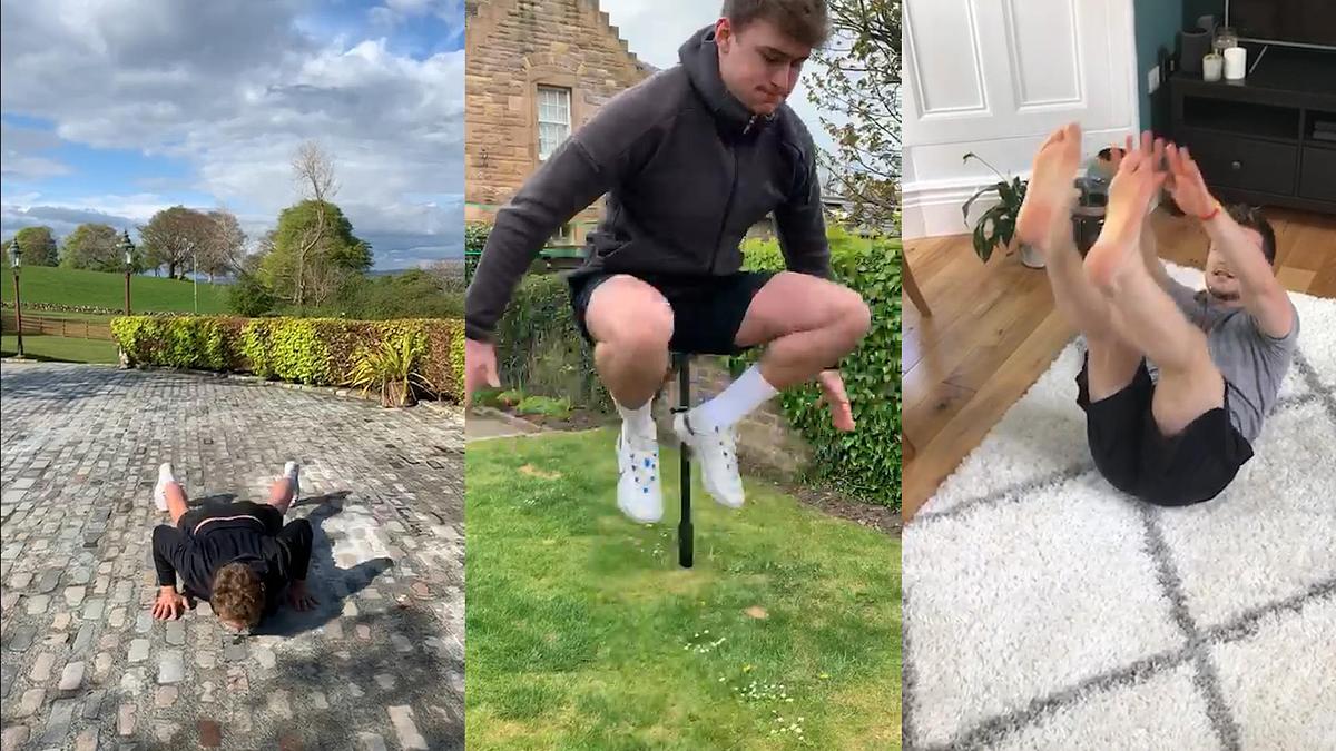 Rugby at home with Scottish Internationals